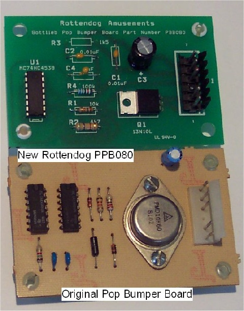 PBB080 Gottlieb System 80 Pop Bumper Board