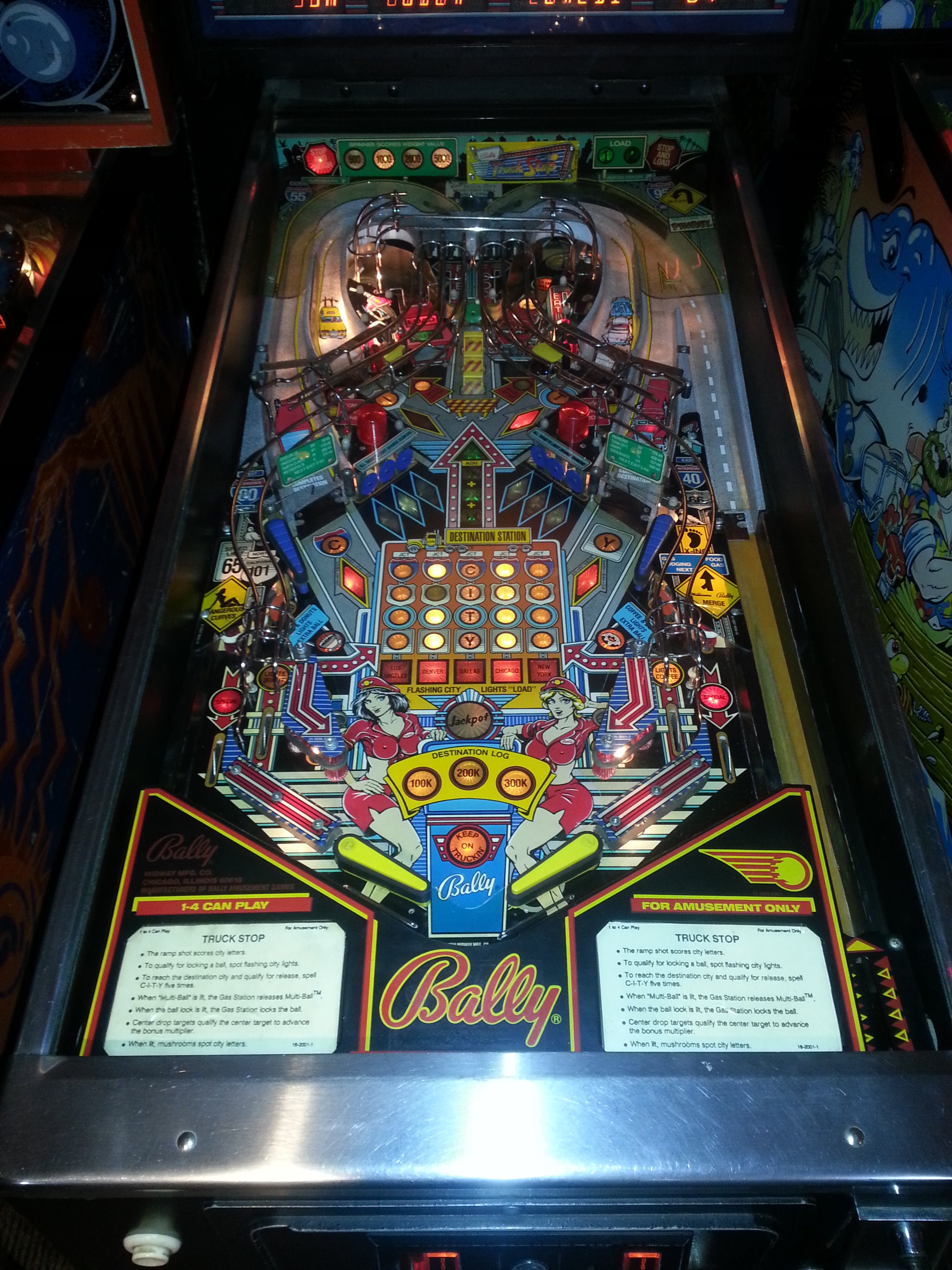 Bally Truck Stop Pinball For Sale